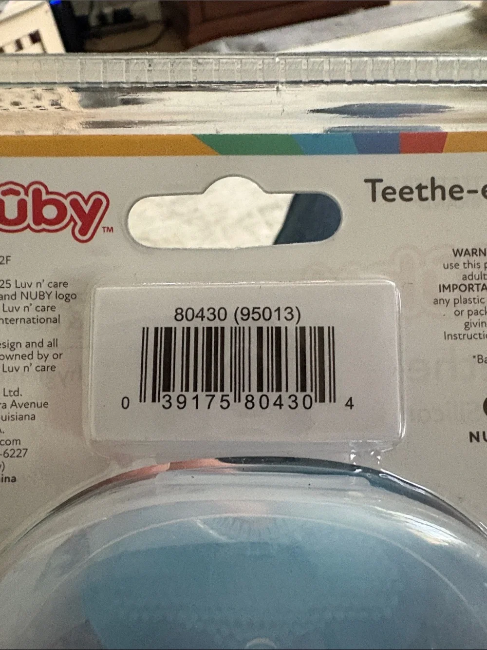 Nuby Teethe-eez 100% Silicone Teether Bibs - Blue